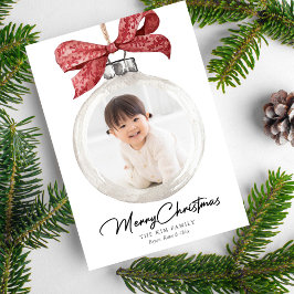 Cartão De Festividades Ornament com Arco Foto Natal