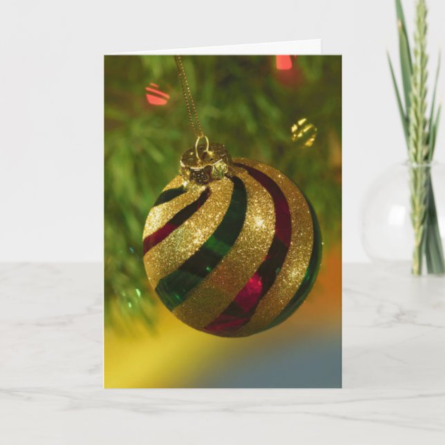 Cartão De Festividades Ornamento (Frente)