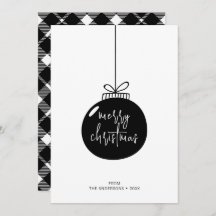 Ornamento Moderno de Feliz Natal