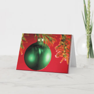 Cartão De Festividades ornamento na neve