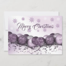 Ornamento Púrpura Cor-de-rosa-de-Natal Flocos de N