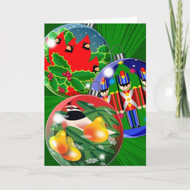 CARTÃO DE FESTIVIDADES ORNAMENTS CARD 2 (Frente)