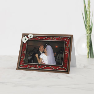 Cartão De Festividades Ornate Vines Photo Frame ~ Valentine's Day Card
