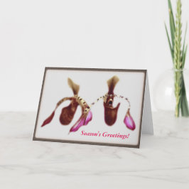 Cartão De Festividades Orquídea da flor do Natal