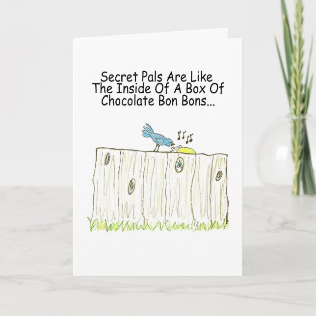 Cartão De Festividades Os amigos secretos são como uma caixa dos Bons do (Frente)