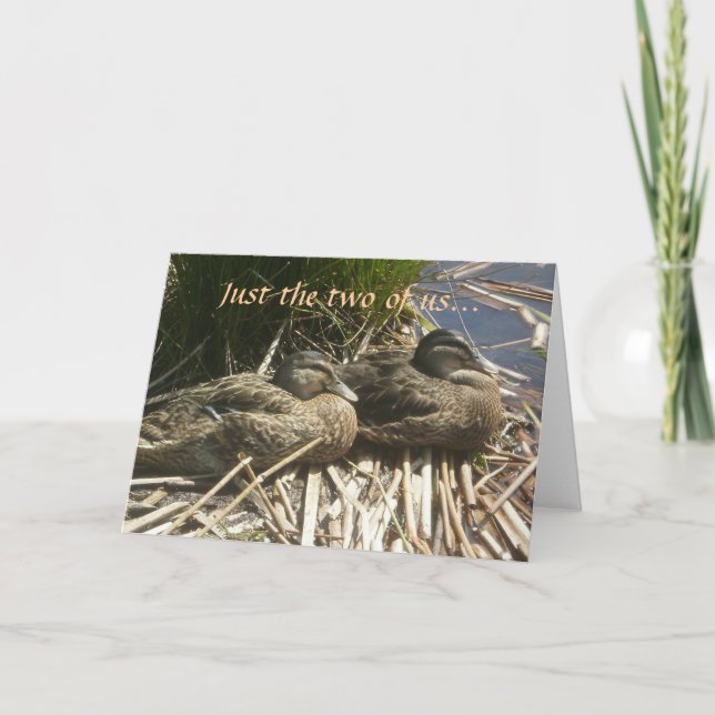 Cartão De Festividades Os apenas o dois de nós… (Frente)