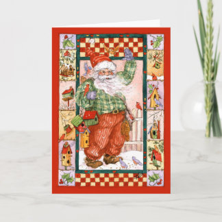 CARTÃO DE FESTIVIDADES OS BIRDHOUSES DO PAPAI NOEL