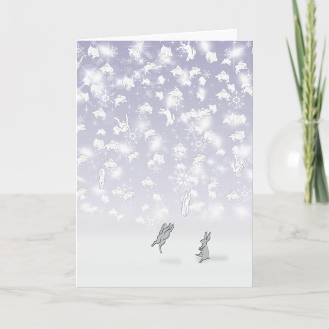 CARTÃO DE FESTIVIDADES OS COELHOS DE SOLDOTNA, ALASKA (Frente)