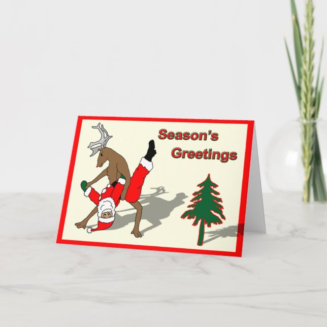 Cartão De Festividades os cumprimentos da estação (Frente)