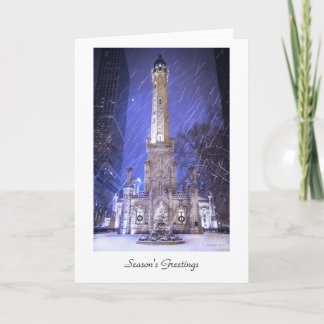 Cartão De Festividades Os cumprimentos da estação de Chicago