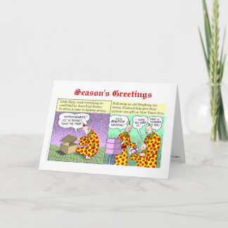 Cartão De Festividades Os cumprimentos da estação de Zippy