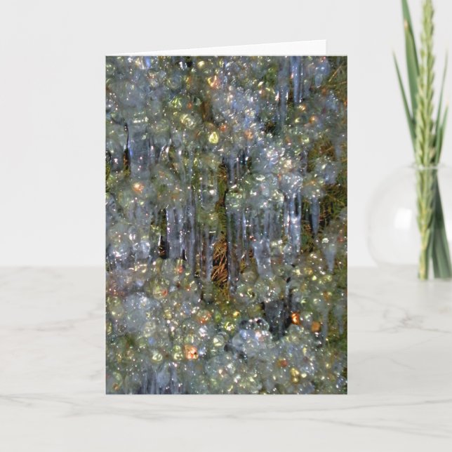 Cartão De Festividades Os diamantes do inverno (Frente)