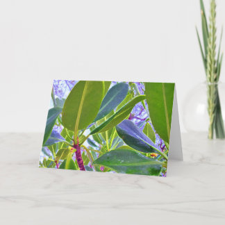 Cartão De Festividades Os gritos lá vão uma outra árvore da borracha