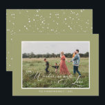 Cartão De Festividades Os Maravilhosos de Sua Foto de Amor Verde<br><div class="desc">O Pop de Cartões de Férias Verdes com Script de Foto de Seu Amor na sua foto favorita e adicione seu nome. É isso! Tão simples.</div>