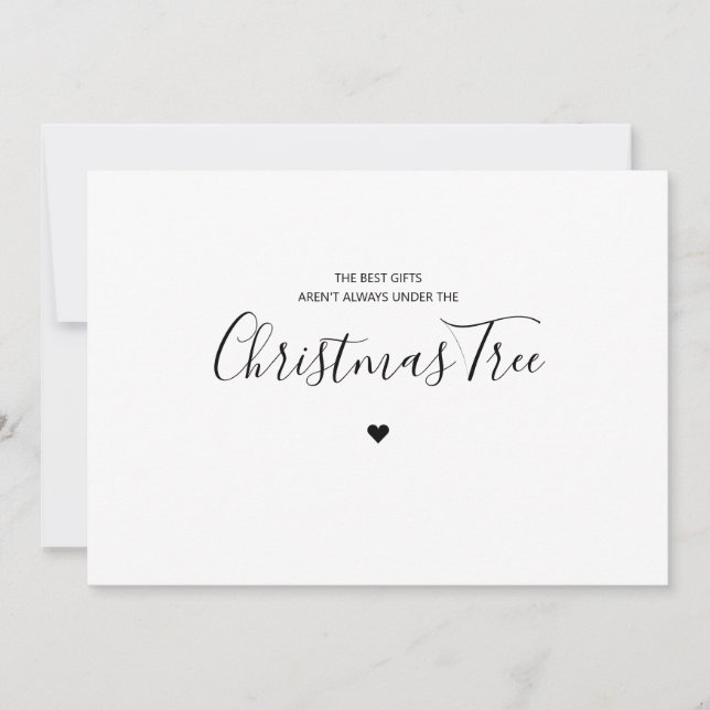 Cartão De Festividades Os melhores presentes nem sempre estão no natal.  (Frente)