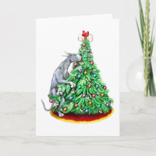 Cartão De Festividades Os Objetivos de Chegada de Natal do Grande Dane Az