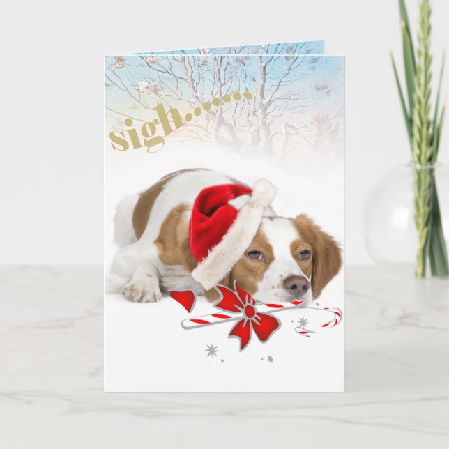 Cartão De Festividades Os Papais noeis Brittany Levam Tantas Cartas (Frente)