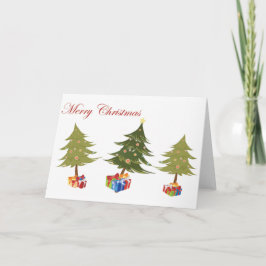 Cartão De Festividades Os Presentes do Natal - Feliz Natal