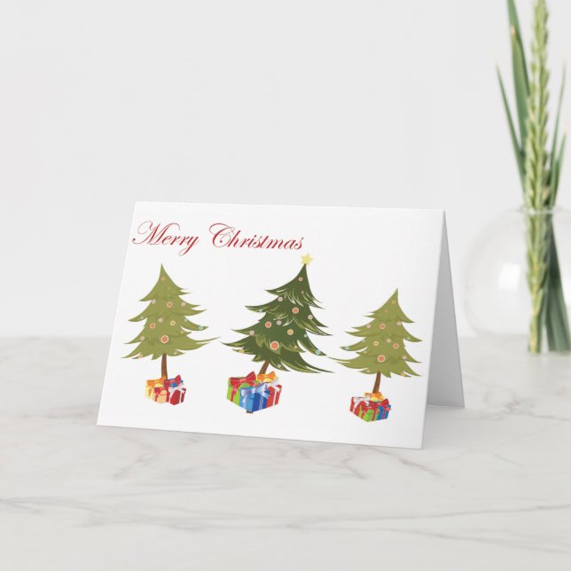 Cartão De Festividades Os Presentes do Natal - Feliz Natal (Frente)