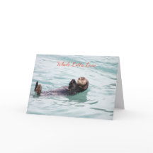 O'tta Love floating otter card de Natal