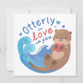 Cartão De Festividades Otterly in Love with You