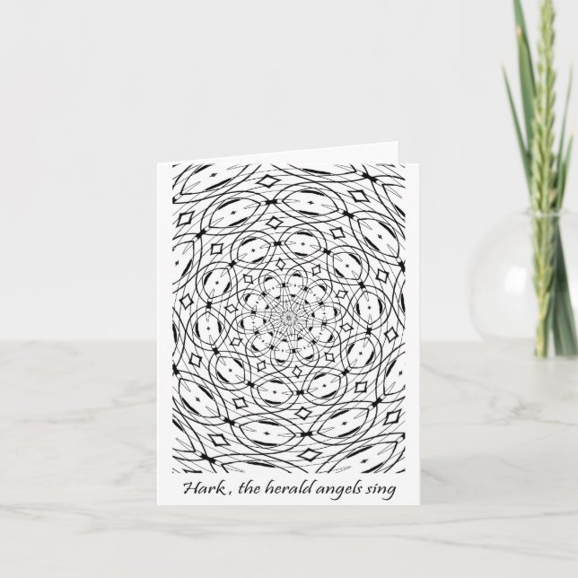 Cartão De Festividades Ouça, anjos de The Herald cantam (Frente)
