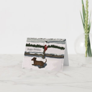 Cartão De Festividades Our Pup to Your card by Tracey Smith