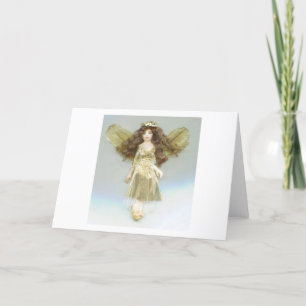 Cartão De Festividades Ouro Angel Christmas JL Biel