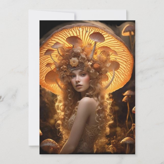 Cartão De Festividades Ouro Professor Deusa (Frente)