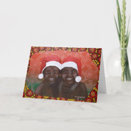 Cartão De Festividades Outback Boys Feliz Natal