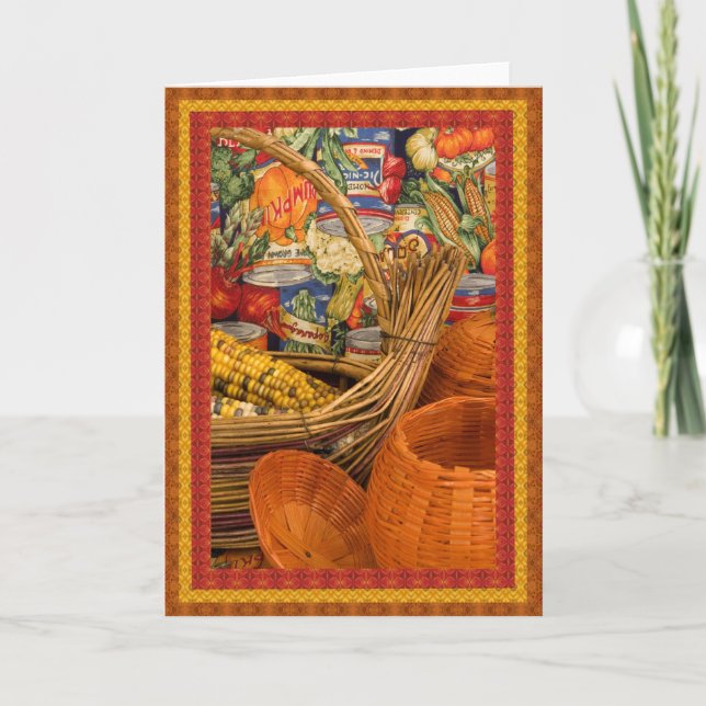 Cartão De Festividades Outono (Frente)