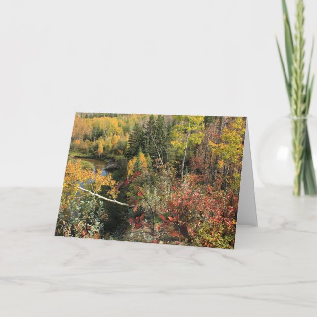 Cartão De Festividades outono canadiano (Frente)