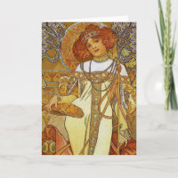 "Outono" por Alphonse [Alfons] Mucha