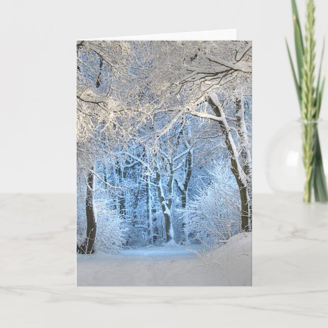 Cartão De Festividades outro inverno maravilhoso (Frente)