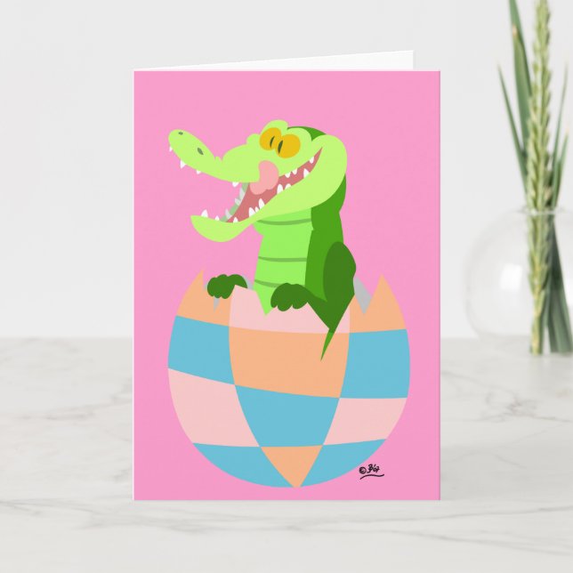 Cartão De Festividades Ovo de Páscoa! (Frente)