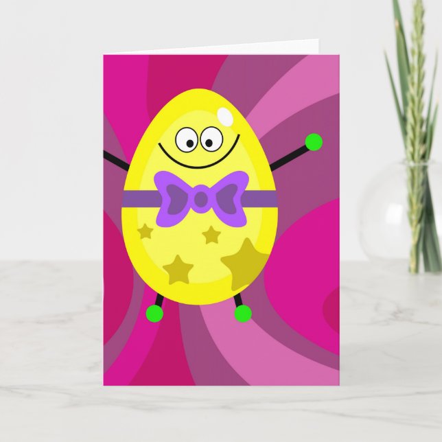 Cartão De Festividades Ovo Funky (Frente)