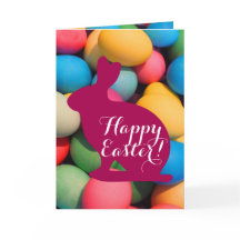 Ovos coloridos do coelho de felz pascoa