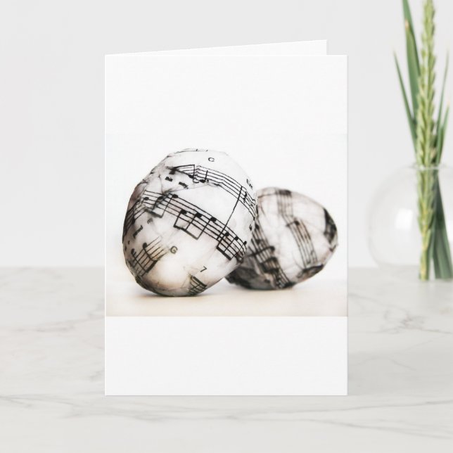 Cartão De Festividades Ovos da páscoa musicais (Frente)