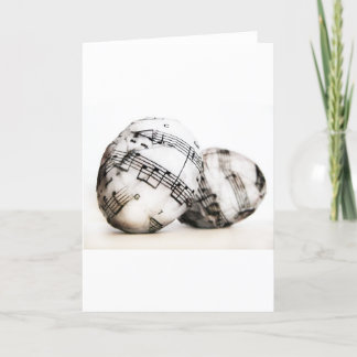 Cartão De Festividades Ovos da páscoa musicais