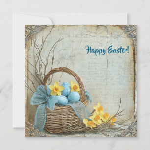 Cartão De Festividades Ovos de chique de vindima