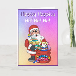 Cartão De Festividades Ovos de coelho da Páscoa