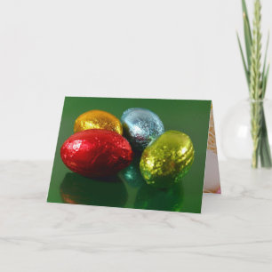 Cartão De Festividades Ovos de Páscoa