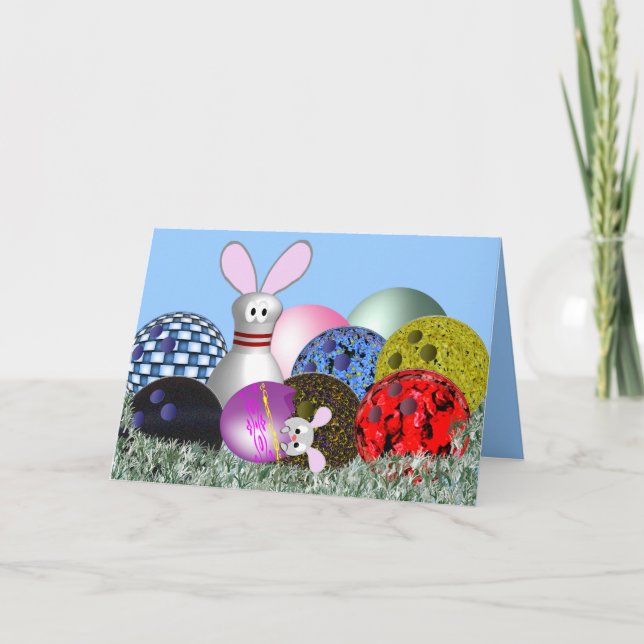 Cartão De Festividades Ovos de Páscoa? (Frente)