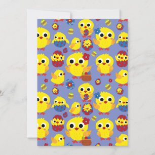 Cartão De Festividades Ovos de Páscoa com Hatch Retroativo