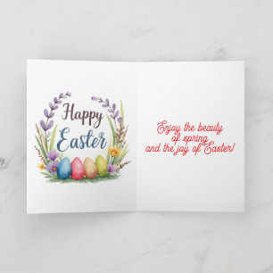 Cartão De Festividades Ovos de Páscoa Modernos Bela Coleção