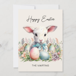 Cartão De Festividades Ovos de Pastel de Felz pascoa de vindima