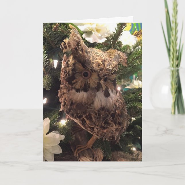 CARTÃO DE FESTIVIDADES "OWL SEMPRE TE AMA" NATAL OWL (Frente)