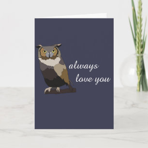 Cartão De Festividades Owl Valentine's Day Funny Pun Card