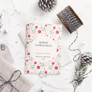 Cartão De Festividades Padrão Baleário Mínimo Moderno Natal Corporativo