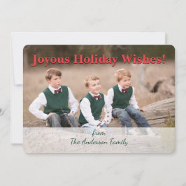 Cartão De Festividades Padrão Celta de Natal Holly Wreath Personalizado